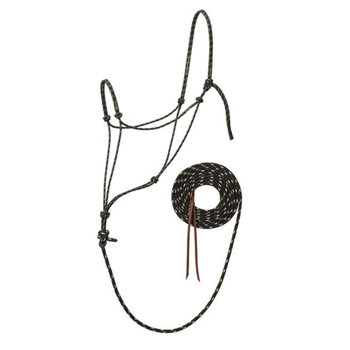Weaver Reflective Ropehalter med 3,6 m tov - Black (One size, Average)